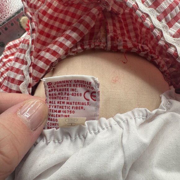 Vintage Johnny Gruelle Raggedy Ann Doll By Applause Special Valentines Day Ed. - Picture 6 of 6